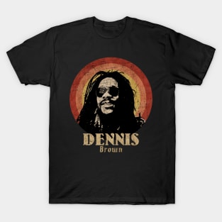 Retro Sunset Dennis Brown T-Shirt